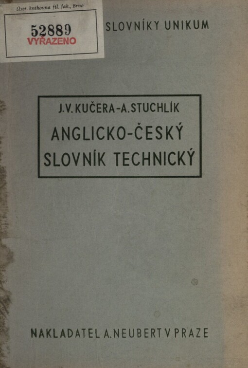 Anglicko-český slovník technický