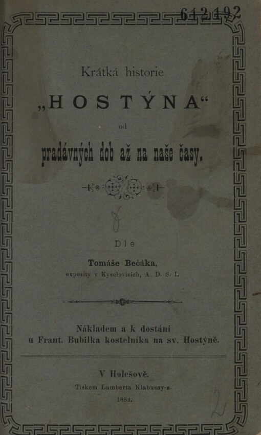 Krátká historie Hostýna od pradávných dob až na naše časy
