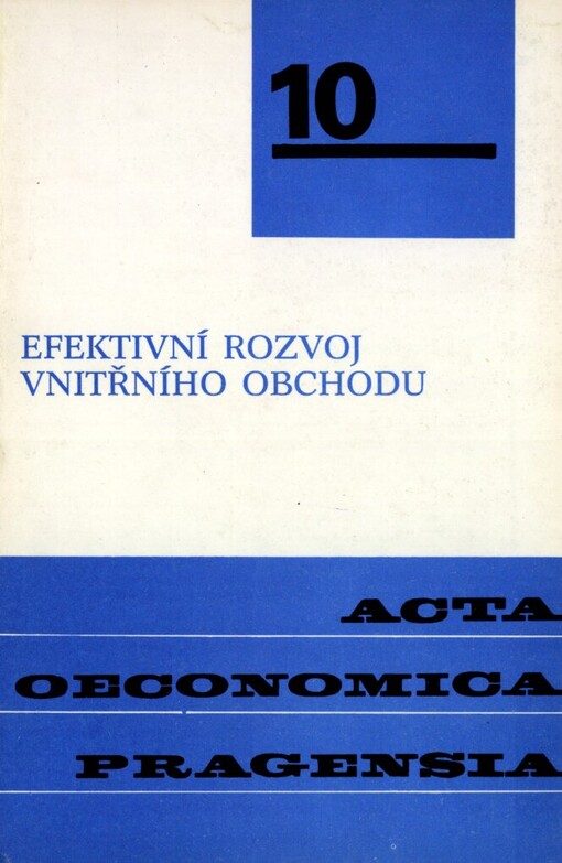 Efektivní rozvoj vnitřního obchodu: sborník