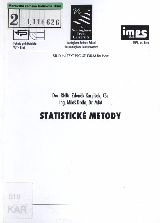 Statistické metody