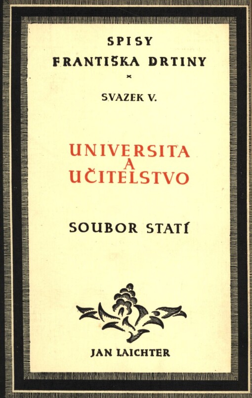 Universita a učitelstvo :soubor statí