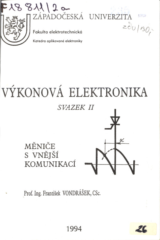 Výkonová elektronika. Sv. 2., Měniče s vnější komunikací