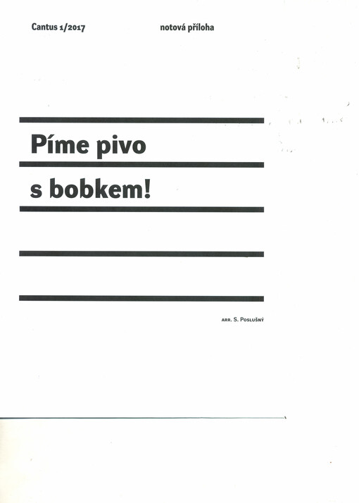 Píme pivo s bobkem