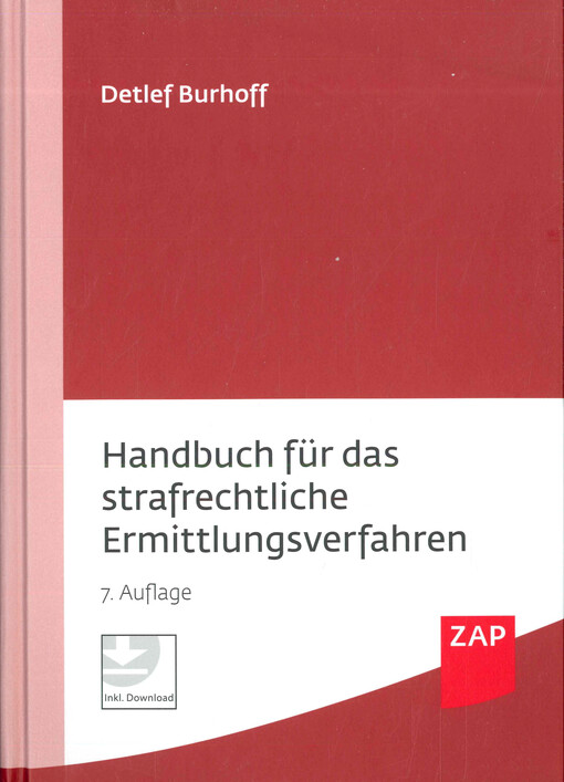 Handbuch für das strafrechtliche Ermittlungsverfahren