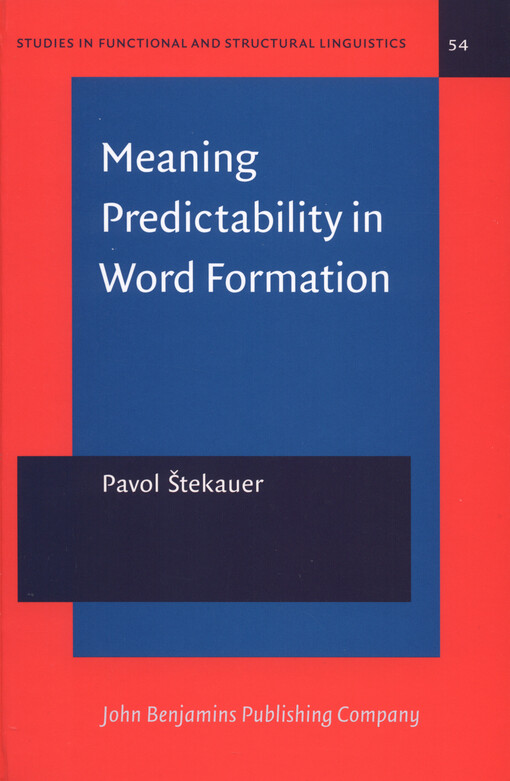 Meaning predictability in word formation :novel, context-free naming units