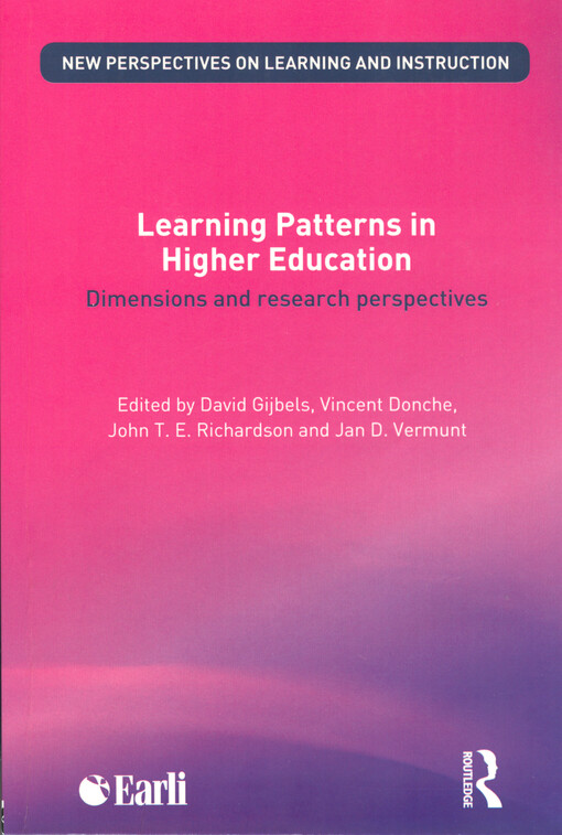Learning patterns in higher education :dimensions and research perspectives