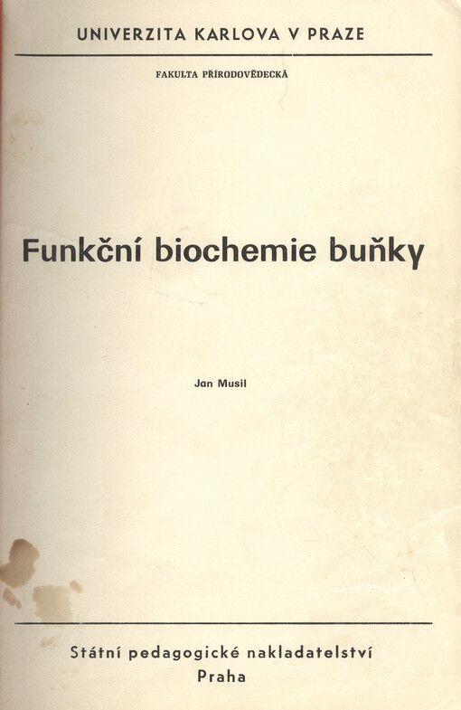Funkční biochemie buňky