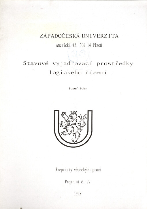 Stavové vyjadřovací prostředky logického řízení