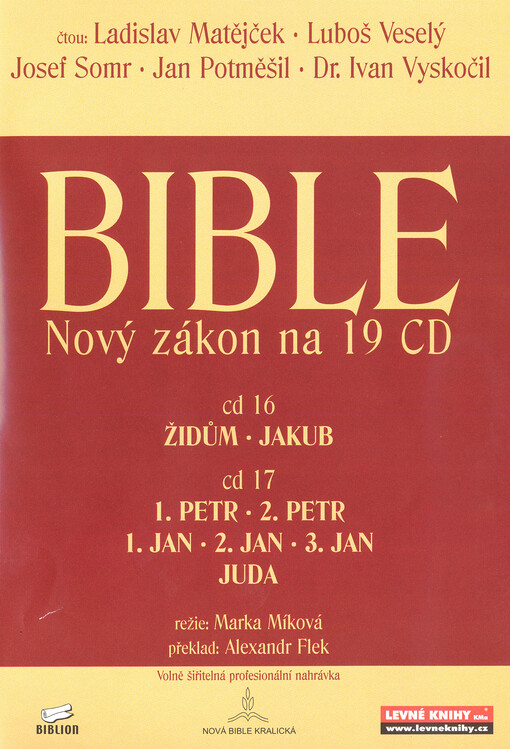 Bible : Nový zákon na 19 CD. Židům