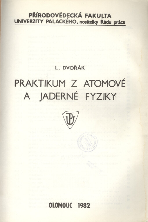 Praktikum z atomové a jaderné fyziky