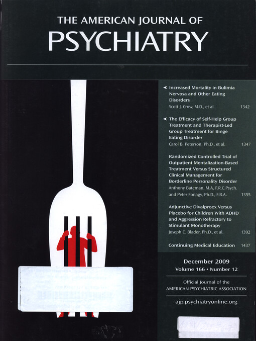 The American journal of psychiatry : official journal of the American Psychiatric Association