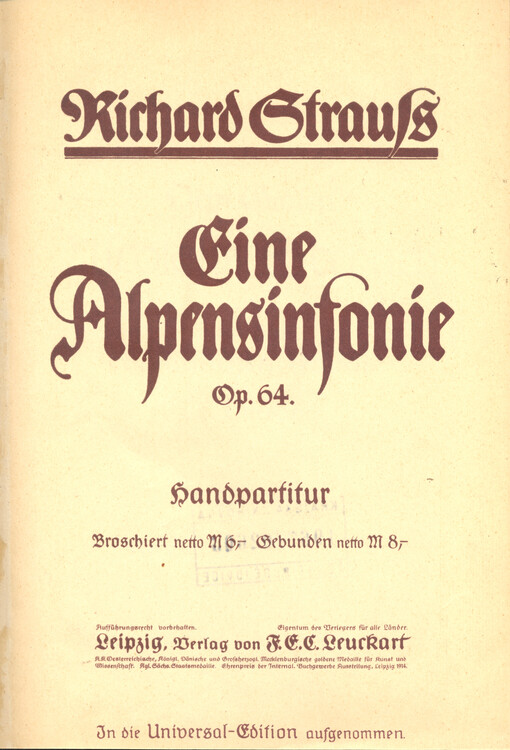Eine Alpensinfonie, Op. 64