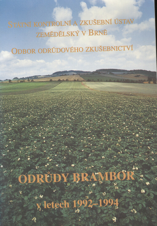 Odrůdy brambor v letech 1992-1994