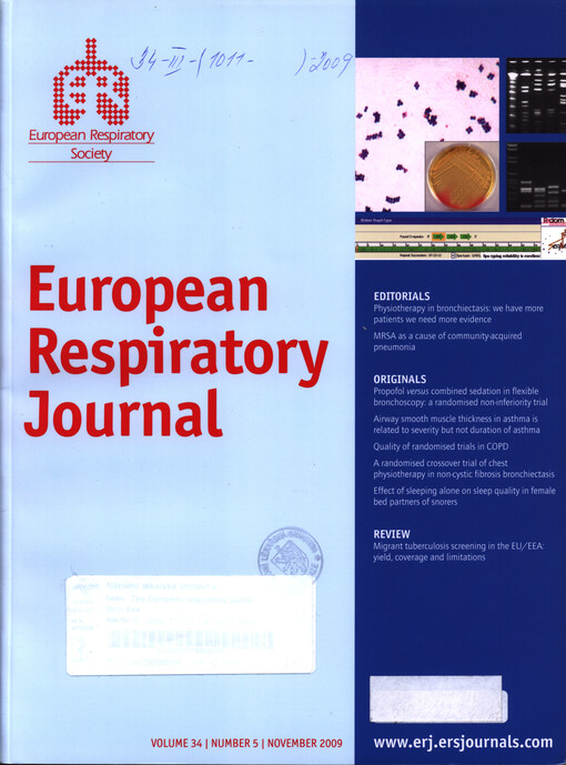 The European respiratory journal : official journal of the European Respiratory Society