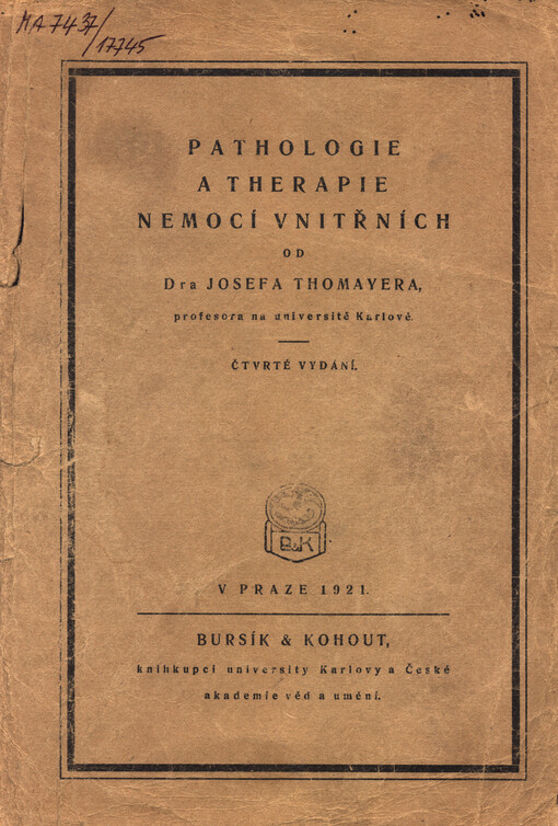 Pathologie a therapie nemocí vnitřních