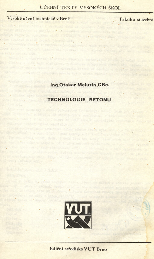 Technologie betonu