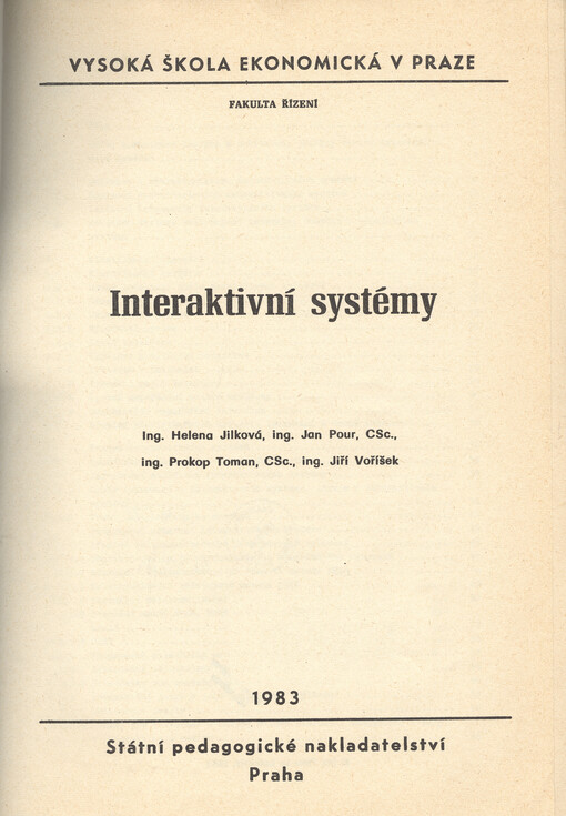 Interaktivní systémy