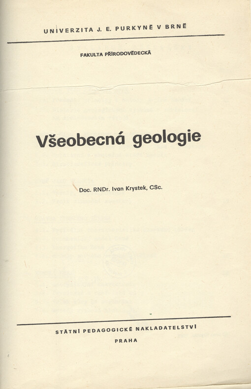 Všeobecná geologie