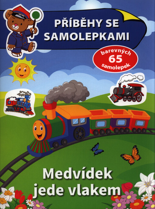Medvídek jede vlakem
