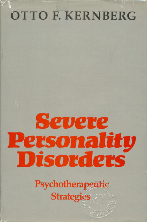 Severe personality disorders : psychotherapeutic strategies
