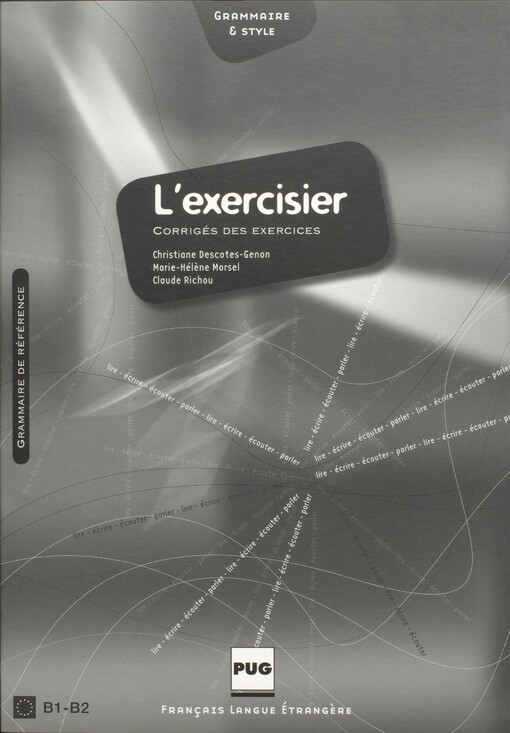 L'Exercisier : corrigés des exercices