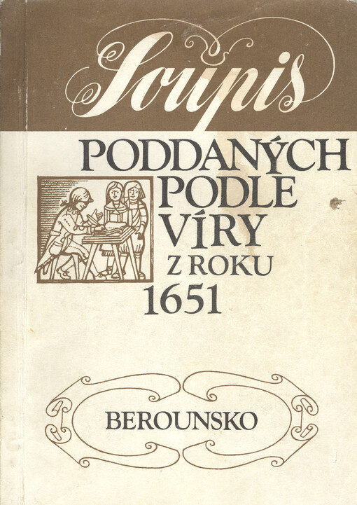 Soupis poddaných podle víry z roku 1651. Berounsko