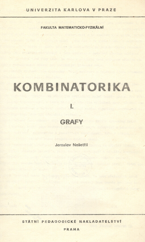 Kombinatorika.I.,Grafy