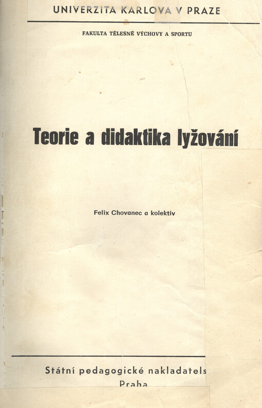 Teorie a didaktika lyžování