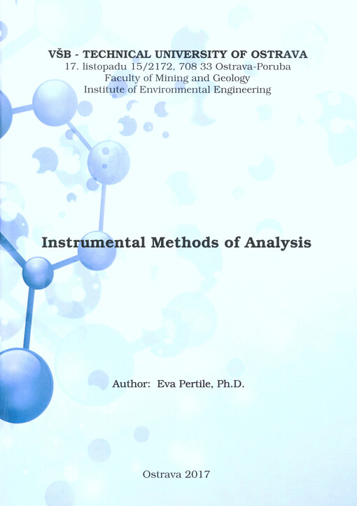 Instrumental methods of analysis
