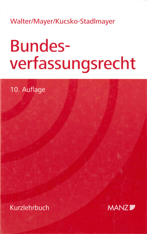 Grundriss des österreichischen Bundesverfassungsrechts