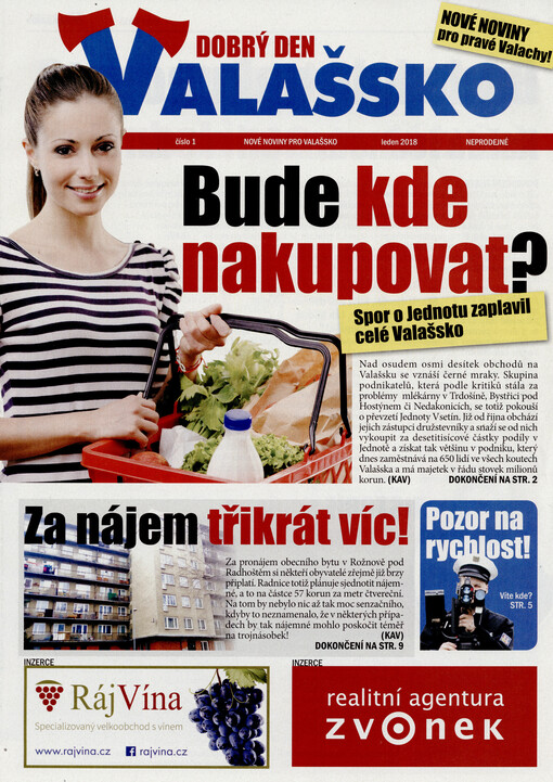 Dobrý den Valašsko : nové noviny pro Valašsko