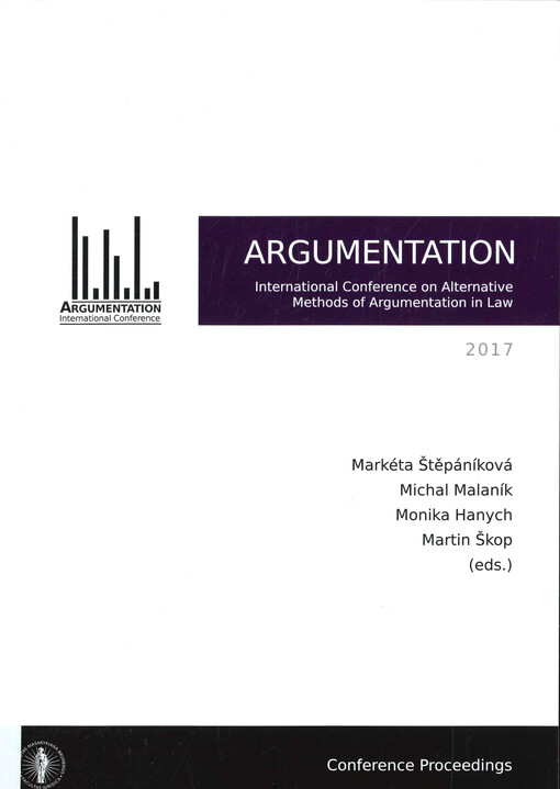 Argumentation 2017 : international conference on alternative methods of argumentation in law