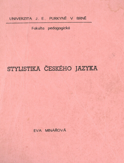 Stylistika českého jazyka