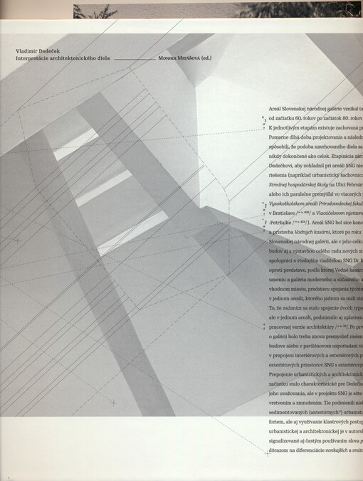 Vladimír Dedeček : interpretácie architektonického diela