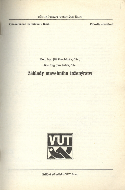 Základy stavebního inženýrství