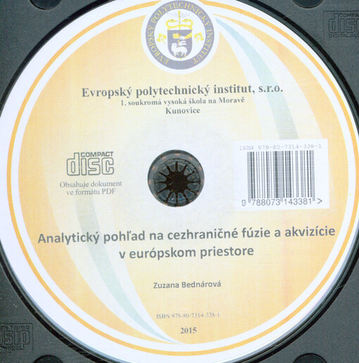 Analytický pohľad na cezhraničné fúzie a akvizície v európskom priestore