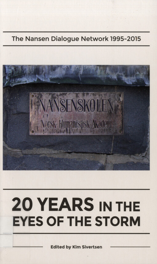 20 years in the eye of the storm : the Nansen dialogue network 1995-2015
