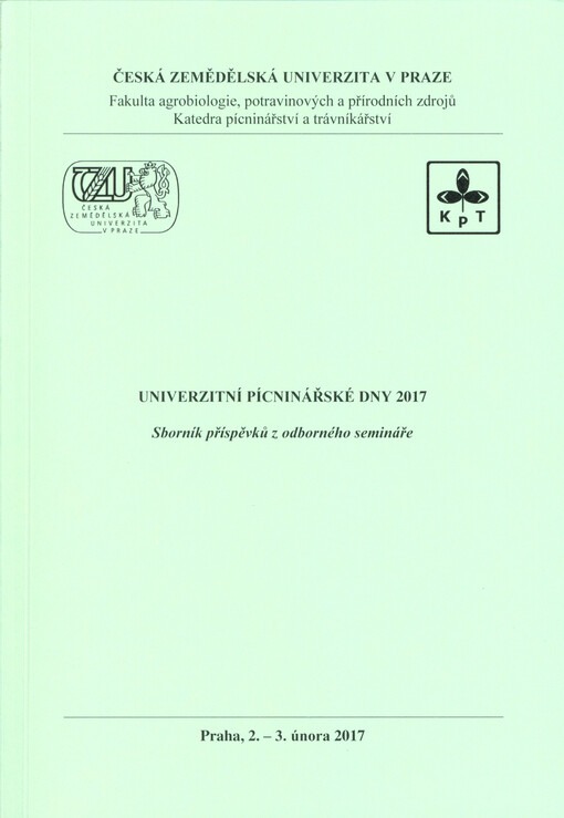 Univerzitní pícninářské dny 2017 : Praha, 2.-3. února 2017 : sborník příspěvků z odborného semináře