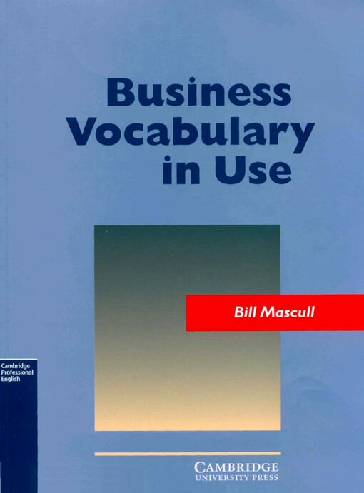 Business vocabulary in use