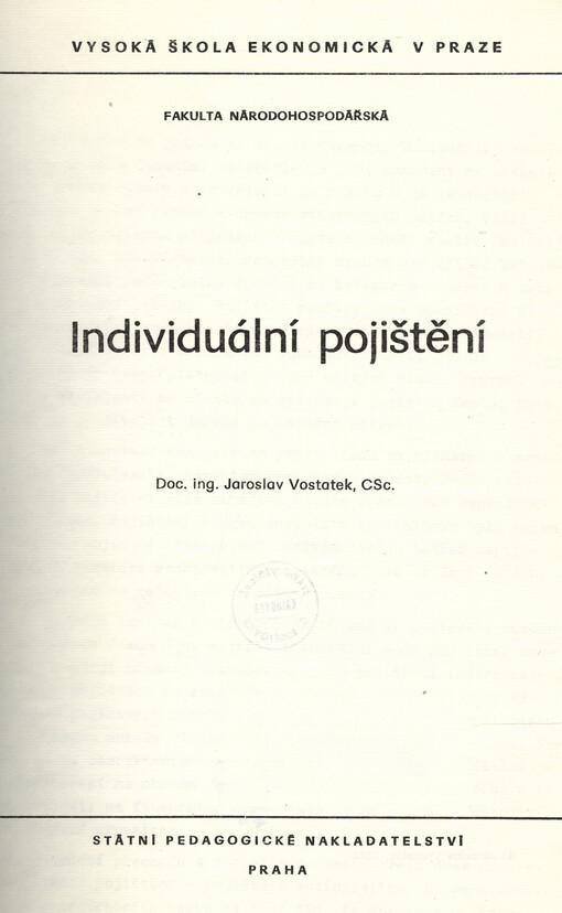 Individuální pojištění