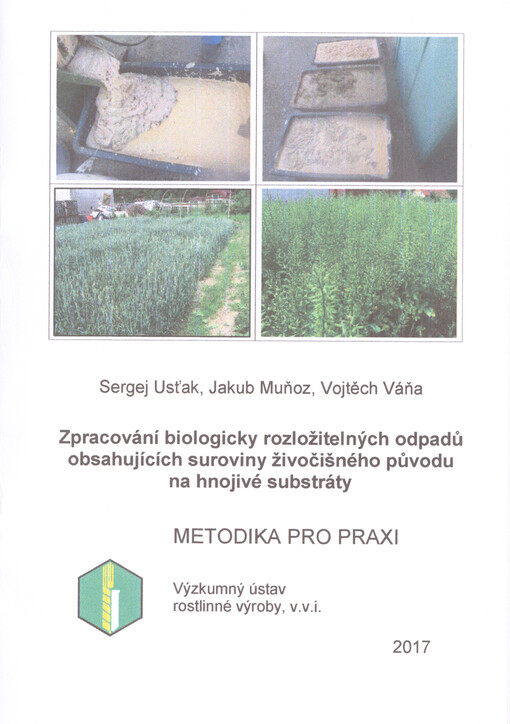 Zpracování biologicky rozložitelných odpadů obsahujících suroviny živočišného původu na hnojivé substráty