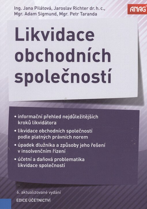 ANAG Likvidace obchodních společností