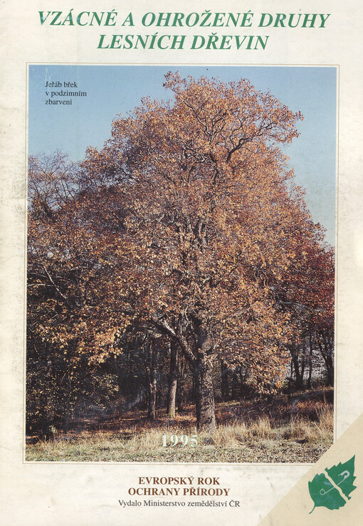 Vzácné a ohrožené druhy lesních dřevin :Evropský rok ochrany přírody