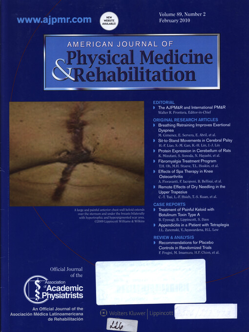 American journal of physical medicine & rehabilitation