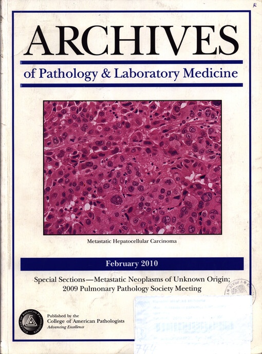 Archives of pathology & laboratory medicine