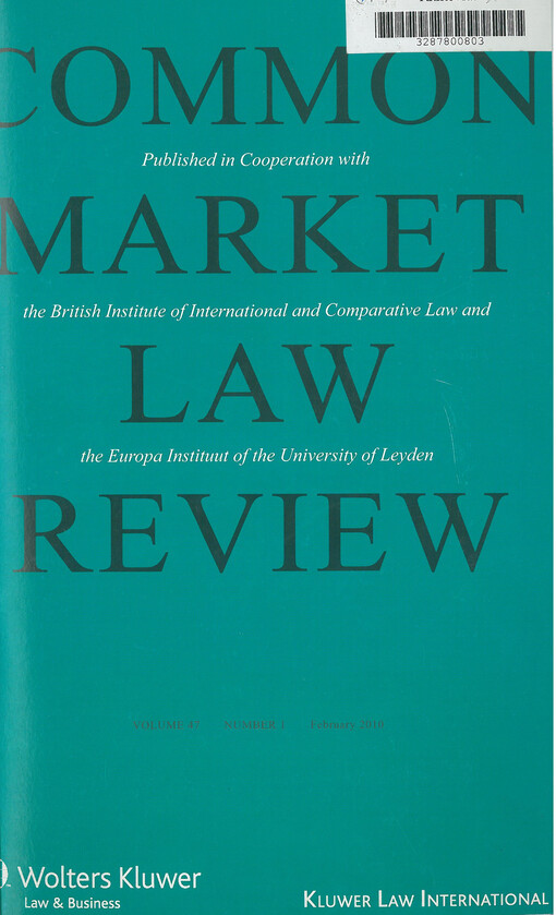 Common market law review