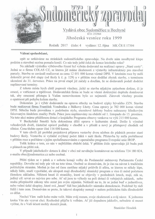 Sudoměřický zpravodaj