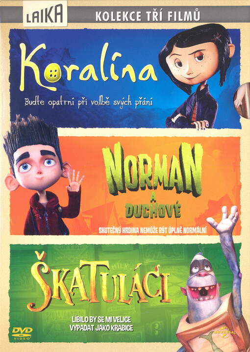 Koralína ; Norman a duchové ; Škatuláci