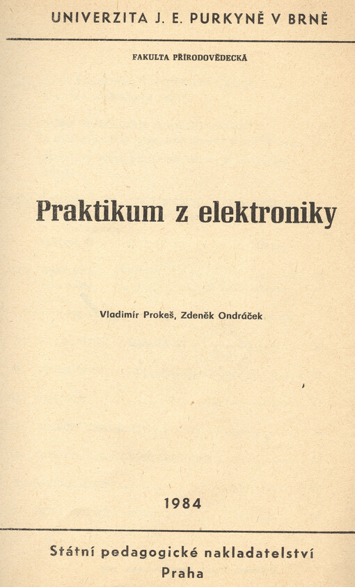Praktikum z elektroniky