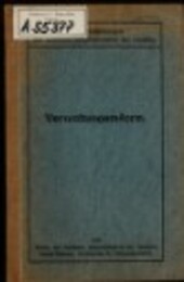 Zur Verwaltungs-Reform